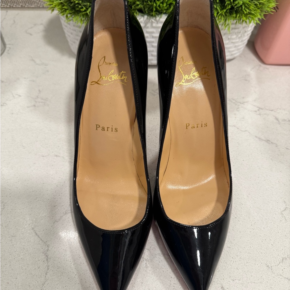 Christian Louboutin Black Pumps 100mm With Dust Bag